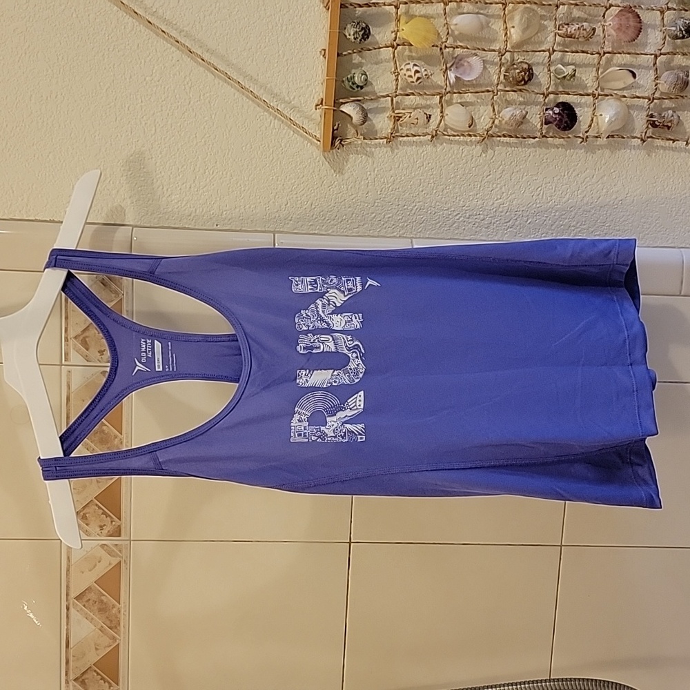Old Navy Active RUN Purple Racerback Tank